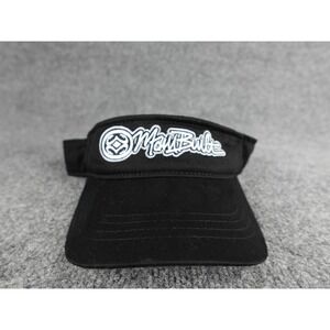Maui Built Black Embroidered Logo Visor Sun Hat Golf Tennis Beach Adjustable